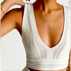 Reiss Kit Lace Crop Top